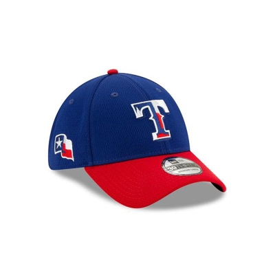 Blue Texas Rangers Hat - New Era MLB 2021 Spring Training 39THIRTY Stretch Fit Caps USA7680253